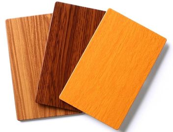 UV Resistant Wood Grain Aluminum Composite Panel , Aluminum Wall Panels Exterior 